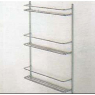 Μπαχαροθήκη SIGE 2 Επιπέδων 36 cm Μήκος-Χρώμιο